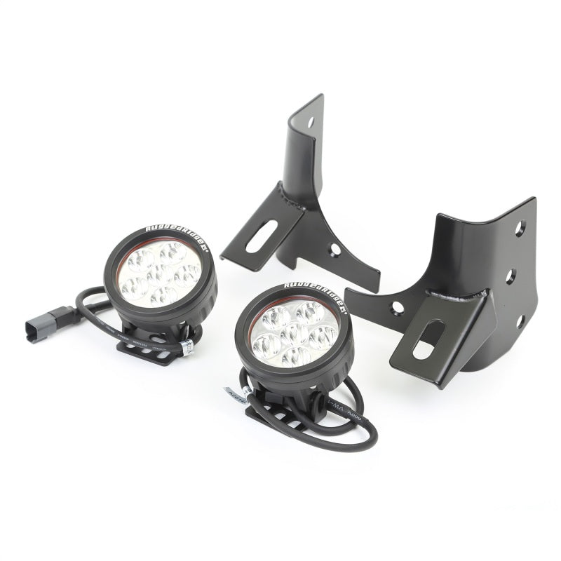 Rugged Ridge 97-06 Jeep Wrangler Round Windshield LED Kit w/ Brackets Light Bars & Cubes Rugged Ridge