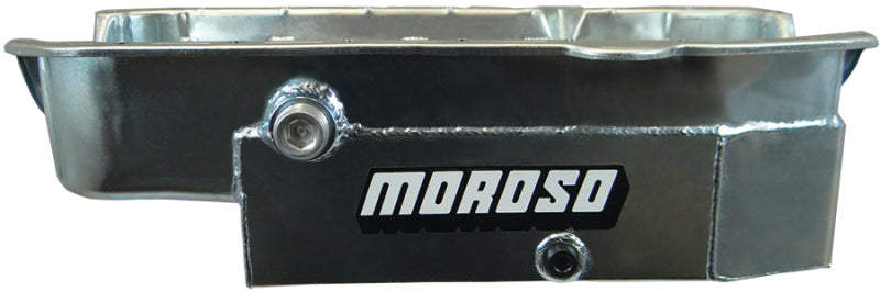 Moroso 80-85 Chevrolet Small Block (w/1in Inspection Bung) Wet Sump 8qt 6.5in Steel Oil Pan Oil Pans Moroso