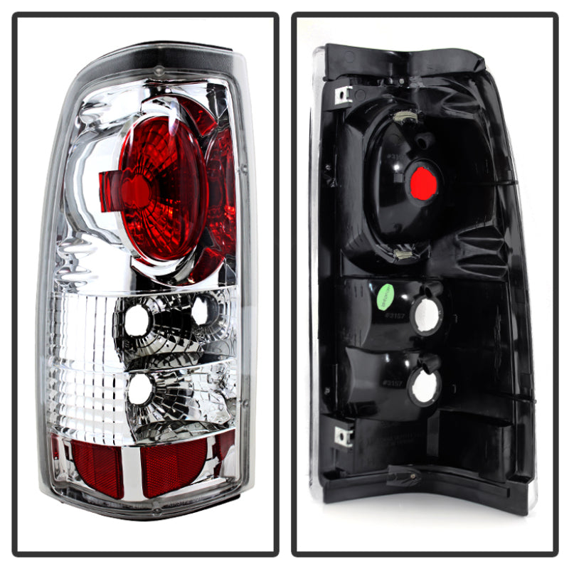 Spyder Chevy Silverado 1500/2500 99-02 (Not Stepside) Euro Style Tail Lights Chrm ALT-YD-CS99-C Tail Lights SPYDER