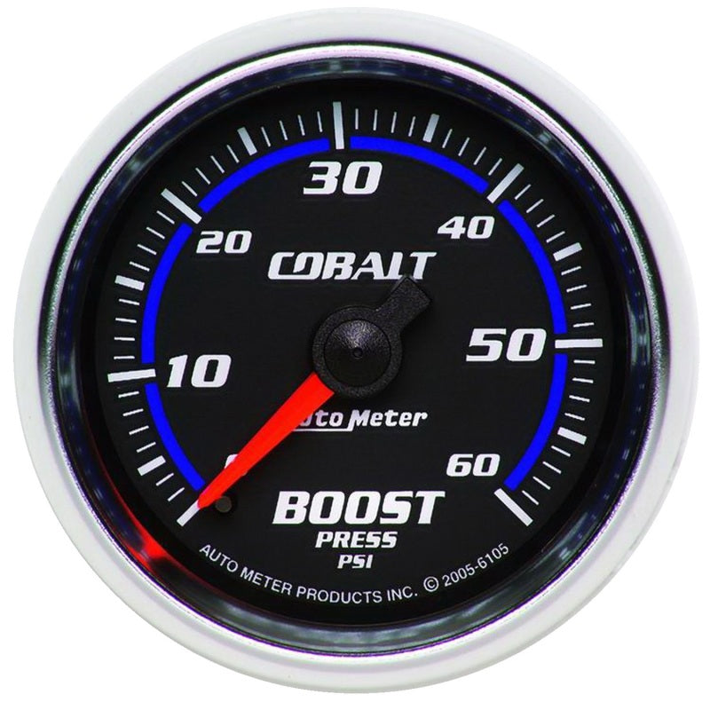Autometer Cobalt 52mm 0-60psi Mechanical Boost Gauge Gauges AutoMeter