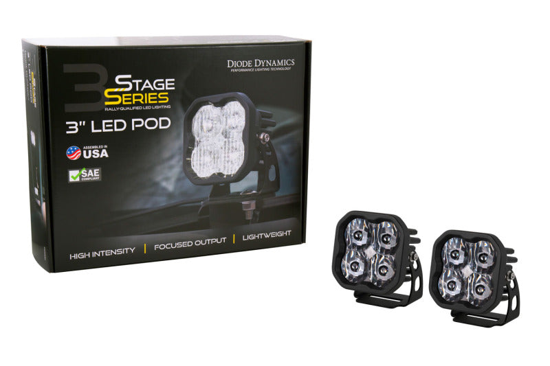 Diode Dynamics SS3 Pro ABL - White SAE Driving Standard (Pair) Light Accessories and Wiring Diode Dynamics