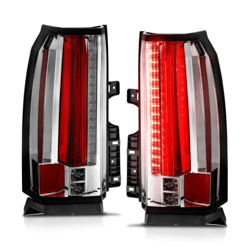 ANZO 2015-2017 Chevrolet Suburban/Tahoe LED Taillights Chrome Tail Lights ANZO