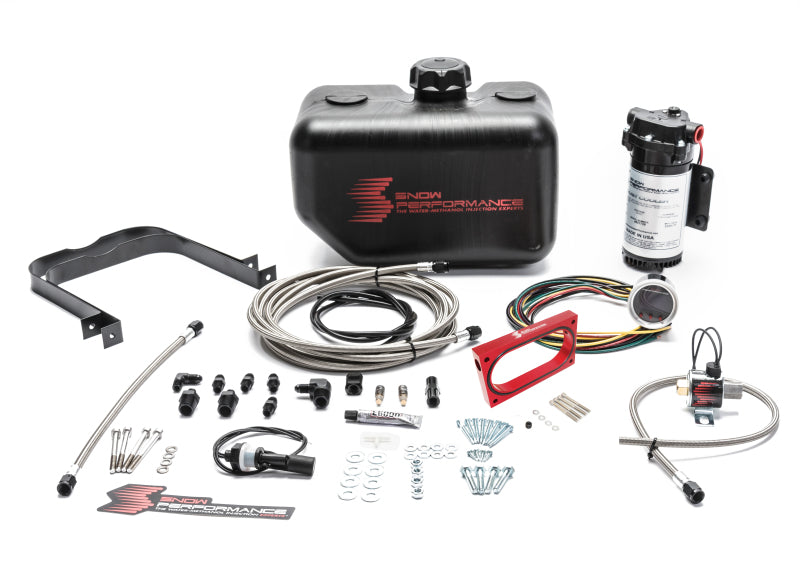 Snow Performance 05-10 Mustang Stg 2 Boost Cooler Water Injection Kit (SS Braided Line & 4AN) Water Meth Kits Snow Performance