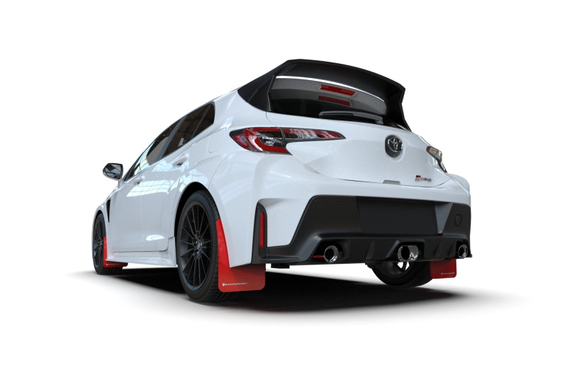 Rally Armor 23-25 Toyota GR Corolla Red UR Mud Flap w/White Logo Mud Flaps Rally Armor
