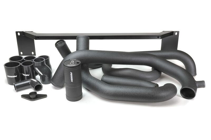 PERRIN 08-14 Subaru STI Front Mount Intercooler Boost Tube Kit - Black Intercooler Pipe Kits Perrin Performance