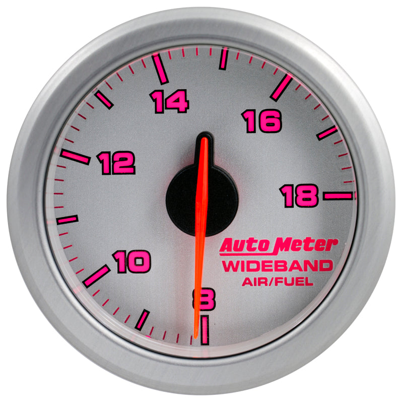 Autometer Airdrive 2-1/6in Wideband Air / Fuel Gauge 10:1-17:1 ARF Range - Silver Gauges AutoMeter