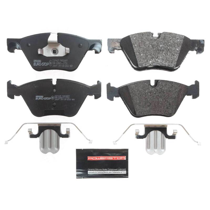 Power Stop 12-16 BMW 528i xDrive Euro-Stop ECE-R90 Front Brake Pads Brake Pads - OE PowerStop