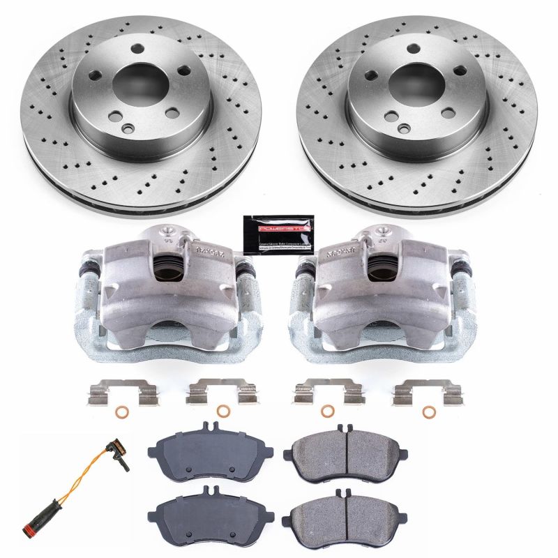 Power Stop 12-16 Mercedes-Benz C250 Front Autospecialty Brake Kit w/Calipers Brake Kits - OE PowerStop