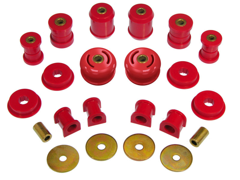 Prothane Mitsubishi Evo 8 Total Kit - Red Bushings - Full Vehicle Kits Prothane