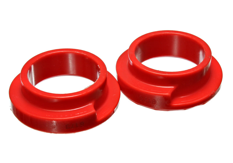 Energy Suspension Universal 2 1/8in ID 2 1/2in OD 5/8in H Red Coil Spring Isolators (2 per set) Bushing Kits Energy Suspension