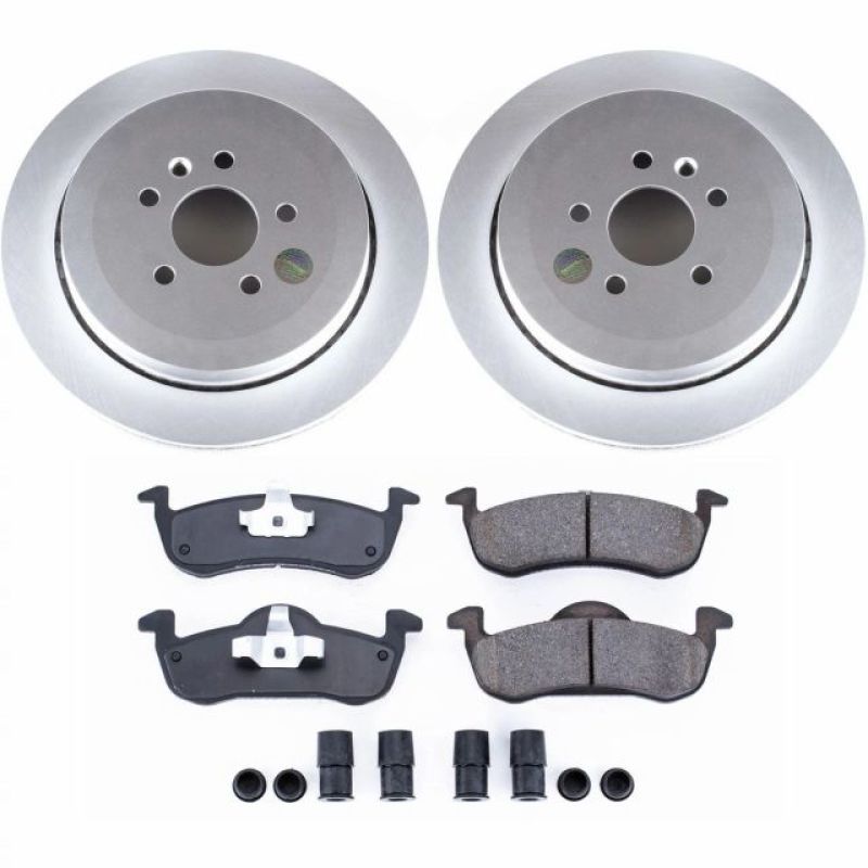 Power Stop 13-18 Lincoln MKT Rear Z17 Evolution Geomet Coated Brake Kit Brake Kits - Performance Blank PowerStop