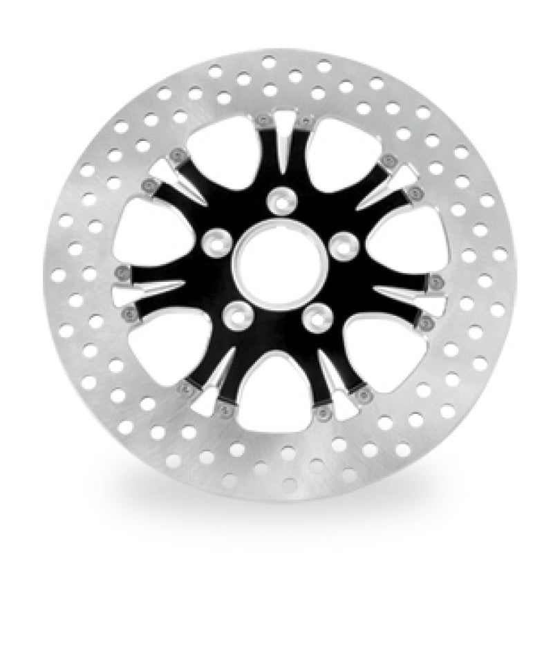 Performance Machine Disc/Carr 11.8 Heathen Rr - Contrast Cut Platinum Brake Rotors - Drilled Performance Machine