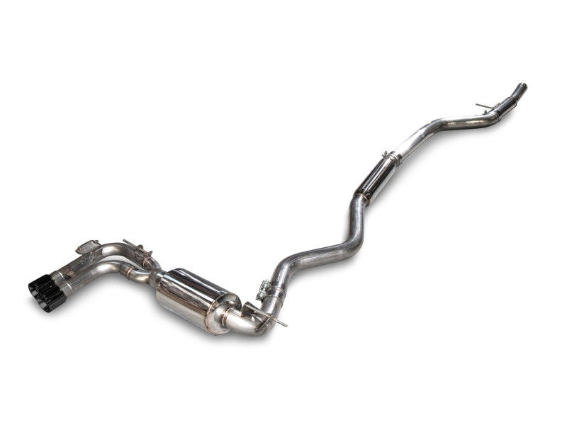 AWE Tuning BMW F3X 28i / 30i Touring Edition Axle-Back Exhaust Single Side - 80mm Black Tips Axle Back AWE Tuning