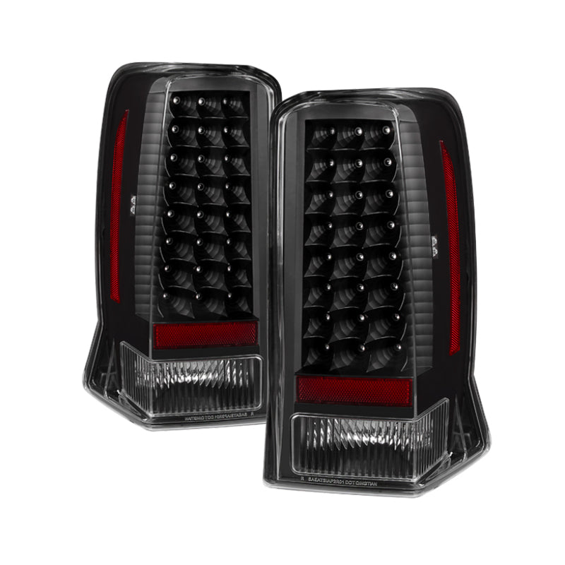xTune Cadillac Escalade 02-06 ( Not Ext Models ) LED Tail Light Black ALT-JH-CE02-LED-BK Tail Lights SPYDER