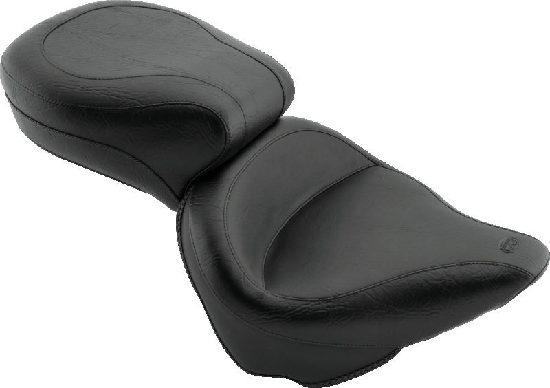 Mustang 84-06 Harley Standard Rear Tire Wide Touring 1PC Seat - Black One-Piece Motorcycle Seats Mustang Motorcycle