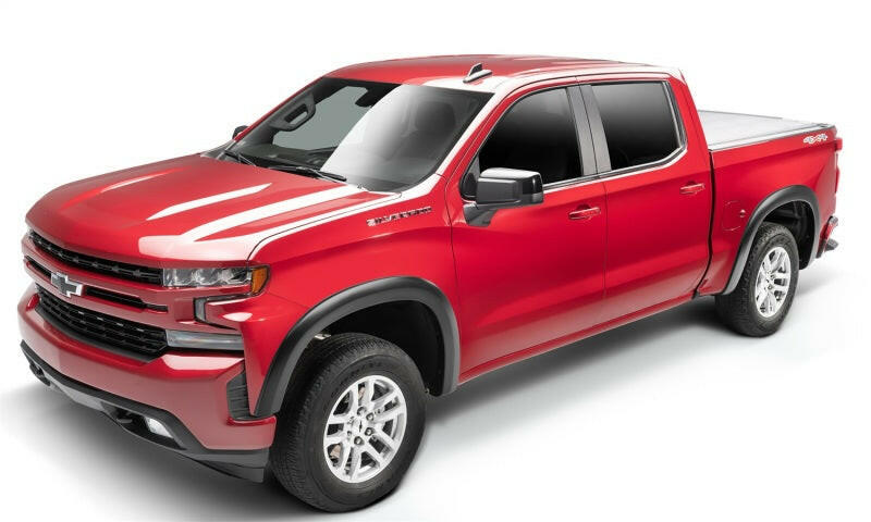 Bushwacker 19-21 Chevrolet Silverado 1500 OE-Style 4PC Fender Flares Black Smooth Fender Flares Bushwacker