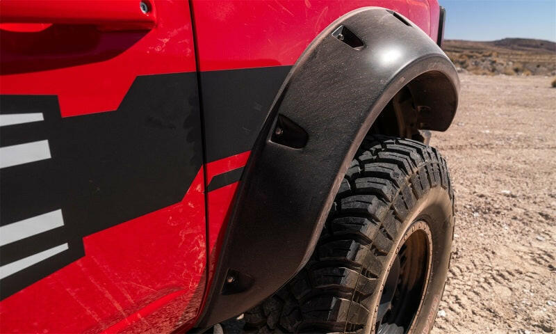 Bushwacker 21-22 Ford Bronco (2 Door) Pocket Style Fender Flares - 4pc Smooth Fender Flares Bushwacker