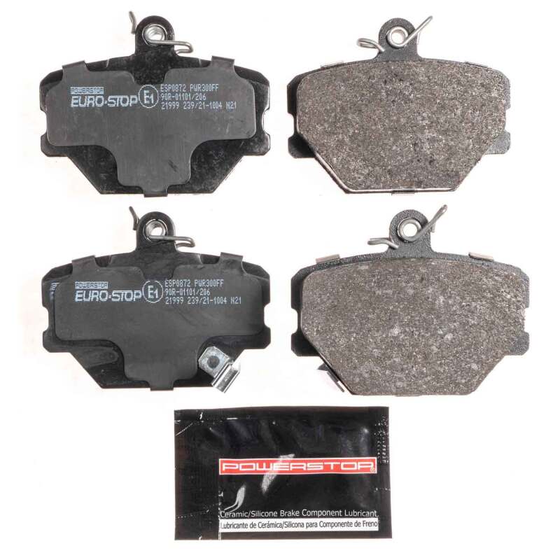 Power Stop 05-16 Smart Fortwo Euro-Stop ECE-R90 Front Brake Pads Brake Pads - OE PowerStop
