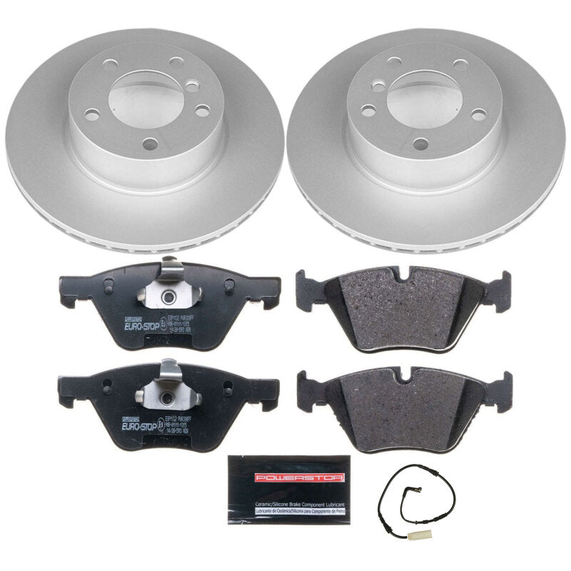Power Stop 08-10 BMW 128i Front Euro-Stop Brake Kit Brake Kits - OE PowerStop