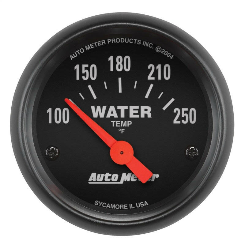 Autometer Z-Series 52mm 100-250 Degrees F. SSE Water Temp Gauge Gauges AutoMeter