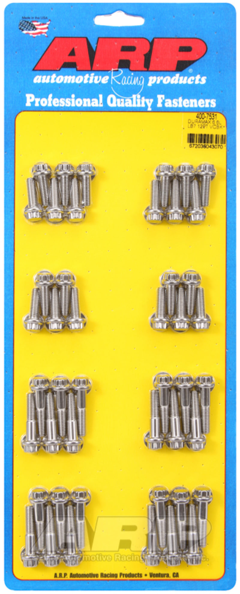 ARP Chevy Duramax 6.6L LB7 12pt Valve Cover Bolt Kit Hardware Kits - Other ARP