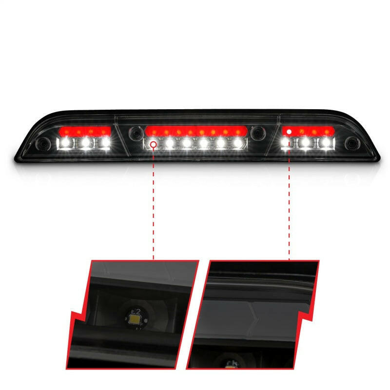 ANZO 15-20 Ford F-150 - F-450 LED Third Brake Light - Black Housing/Smoke Lens Lights Corner ANZO
