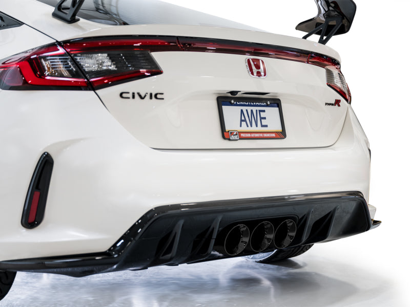 AWE Tuning 2023 Honda Civic Type R FL5 Touring Edition Exhaust w/ Triple Diamond Black Tips Catback AWE Tuning