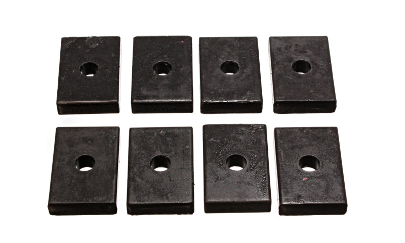 Energy Suspension Pad - Firm - 2-7/16in L x 1-5/8in W x 15/32 ID x 1/2in H - Black Bushing Kits Energy Suspension