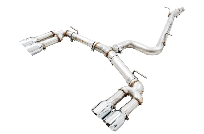 AWE Tuning Audi 8V S3 Track Edition Exhaust w/Chrome Silver Tips 102mm Catback AWE Tuning