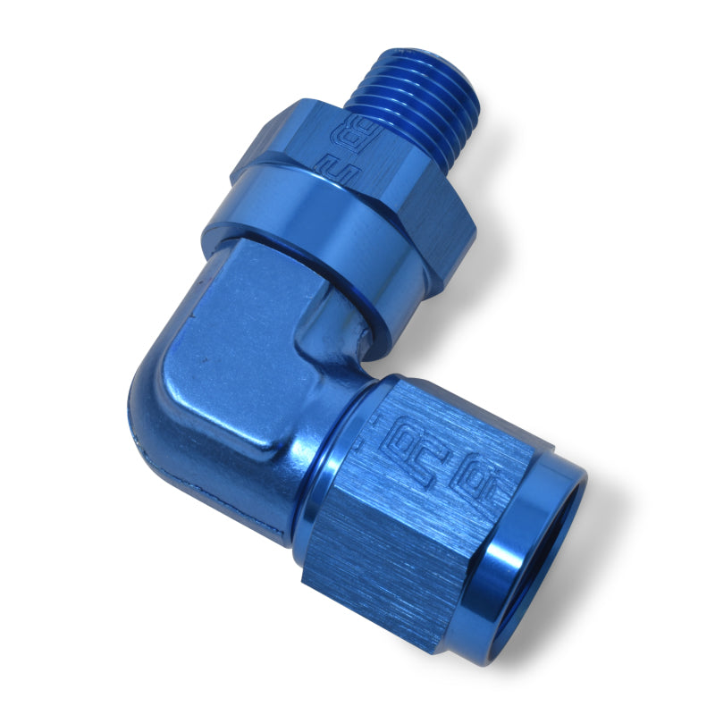 Russell Performance -8 AN 90 Degree Female to Male 1/2in Swivel NPT Fitting Fittings Russell