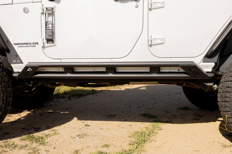 DV8 Offroad 2007-2018 Jeep Wrangler JK 4-Door Rock Sliders Body Armor & Rock Rails DV8 Offroad