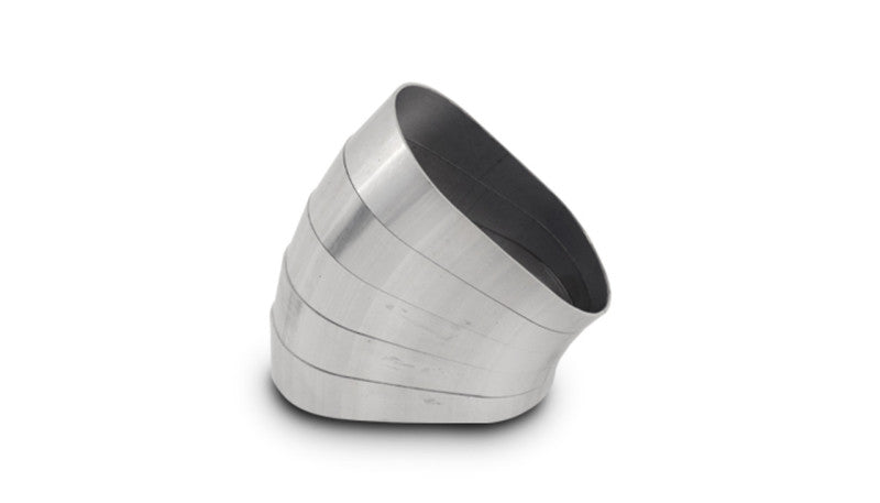 Vibrant 45 Degree Horizontal Plane Oval 304SS Pie Cuts Nominal Tube 3.50in Steel Tubing Vibrant