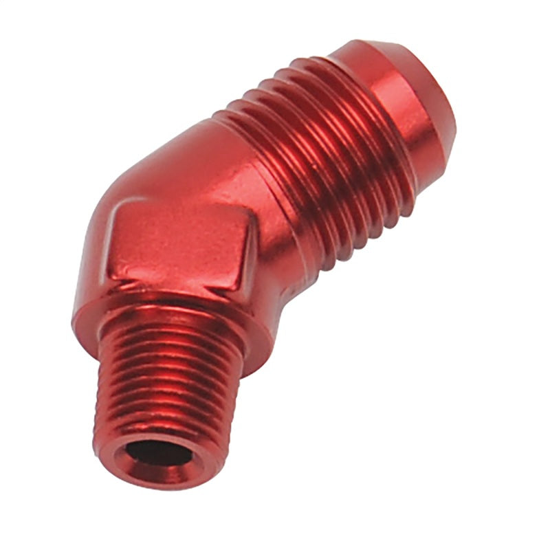 Russell Performance -6 AN MALE X 1/8in NPT MALE 45 DEG (Red) Hardware Kits - Other Russell