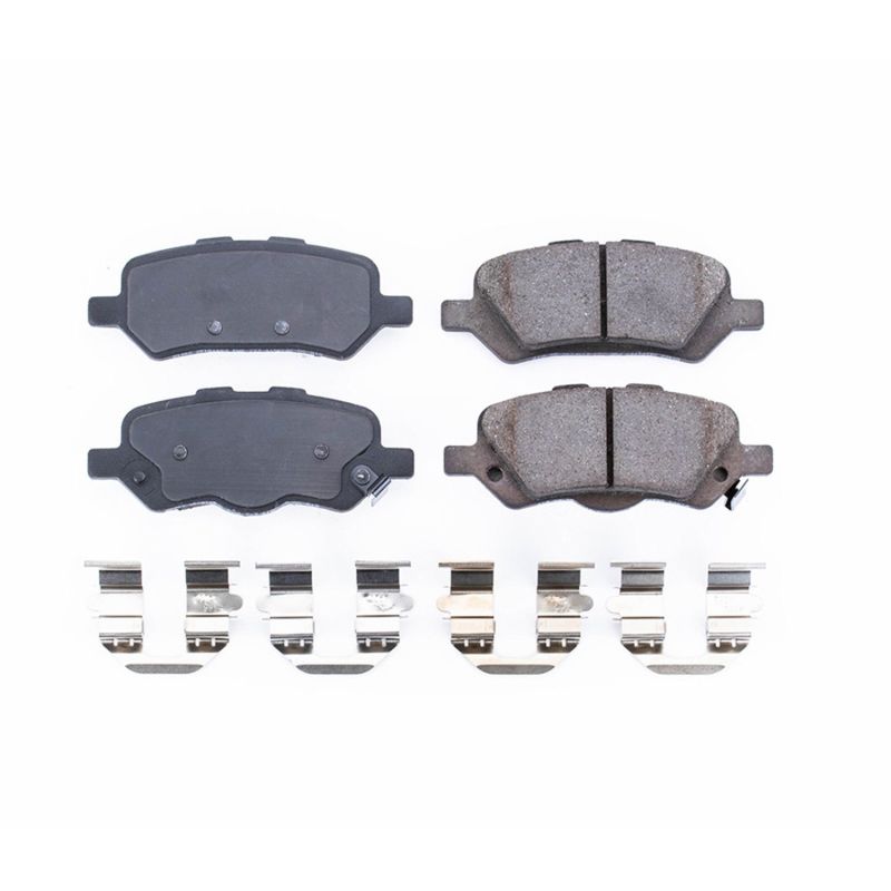 Power Stop 09-16 Toyota Venza Rear Z17 Evolution Ceramic Brake Pads w/Hardware Brake Pads - OE PowerStop