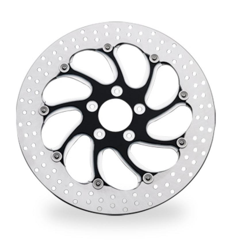 Performance Machine Disc/Carr 13x.20 Sf Torque Fr Left - Contrast Cut Platinum Brake Rotors - Drilled Performance Machine