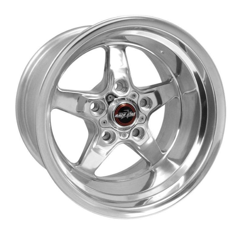 Race Star 92 Drag Star 15x10.00 5x4.75bc 4.50bs Direct Drill Polished Wheel Wheels - Cast Race Star