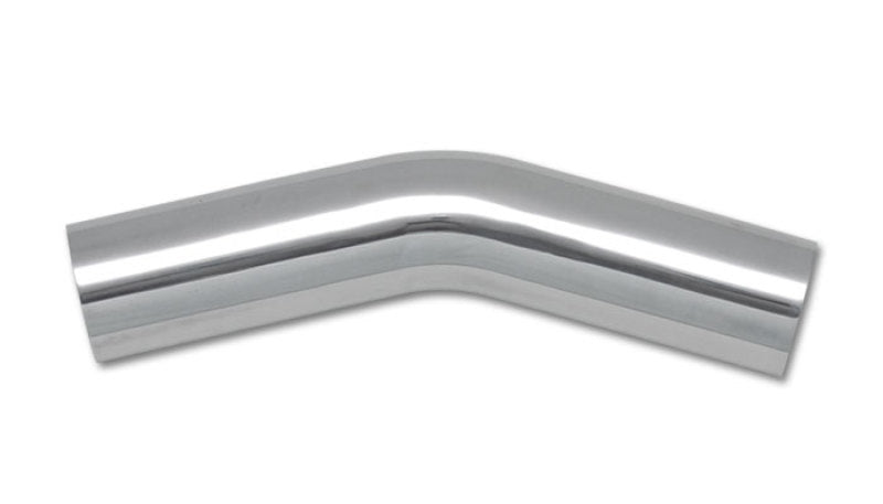 Vibrant 3in O.D. Universal Aluminum Tubing (30 degree Bend) - Polished Aluminum Tubing Vibrant