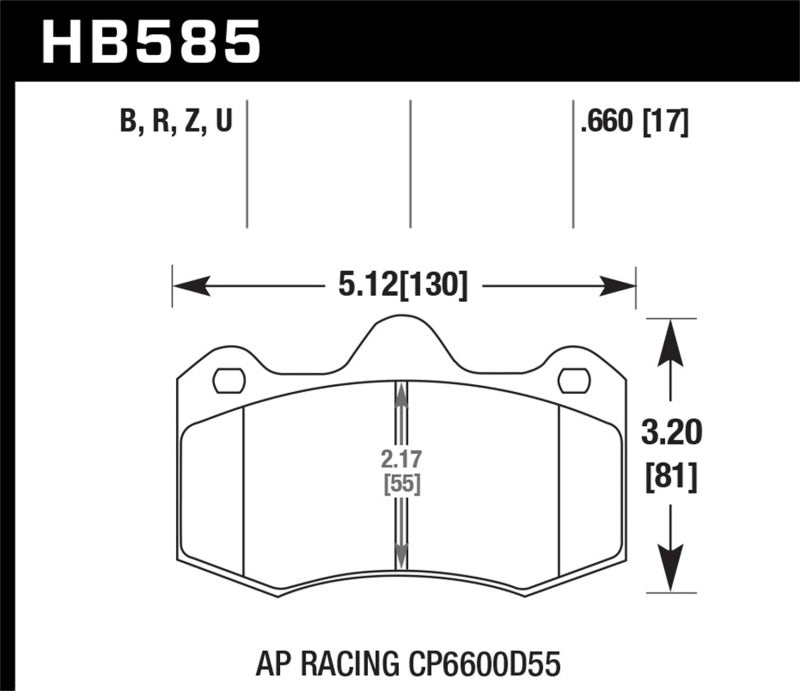 Hawk 12-14 McLaren MP4-12C HPS 5.0 Front Brake Pads Brake Pads - Performance Hawk Performance