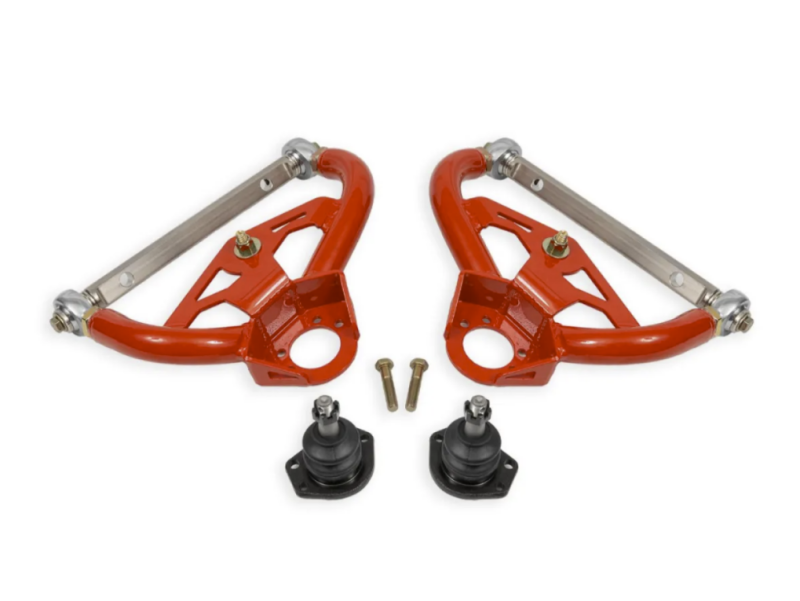 BMR 78-87 GM G-Body Adjustable Upper A-Arms Standard Ball Joint - Red Control Arms BMR Suspension