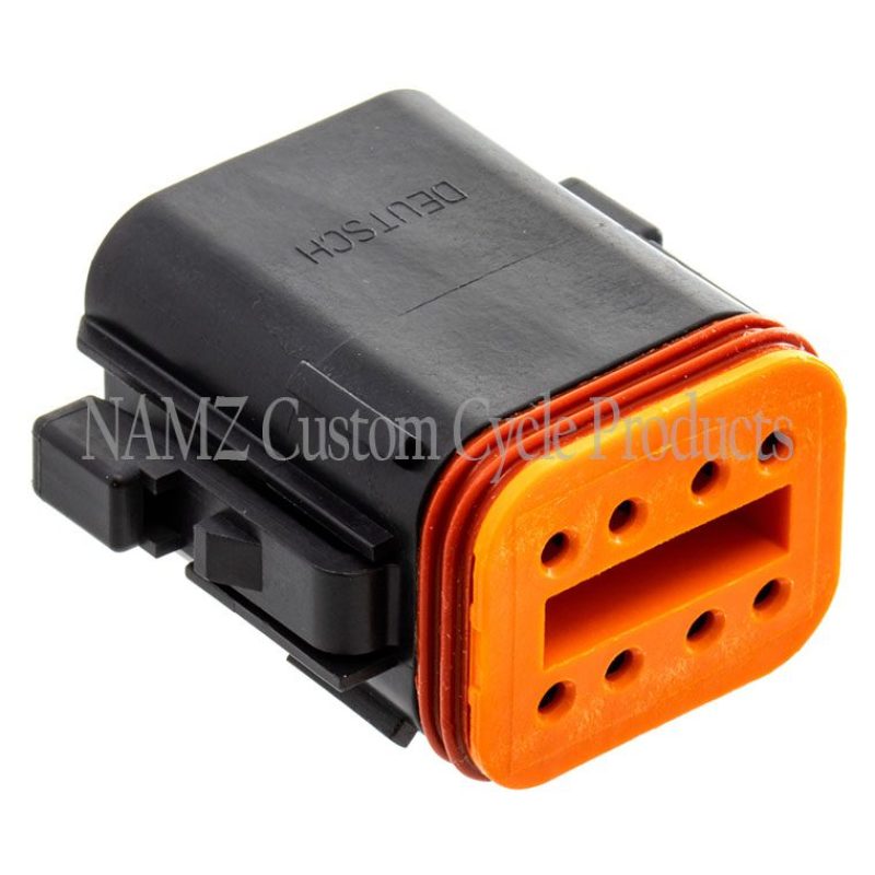 NAMZ Deutsch DT Series 8-Wire Plug & Wedgelock - Black (Repl. HD 72118-94BK) Wiring Connectors NAMZ