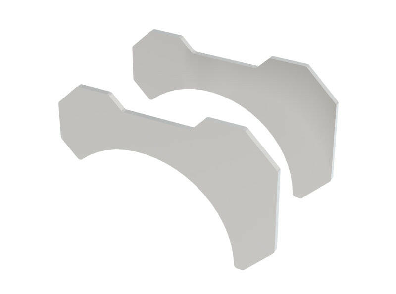 Borla Universal 2.5in T-304 Stainless Tube Bracket Kit Clamps Borla