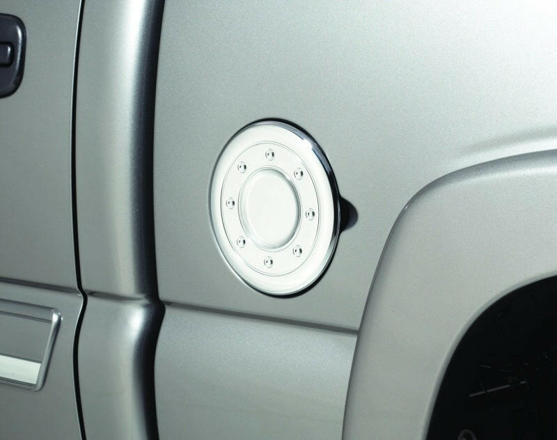 AVS 02-06 Cadillac Escalade Fuel Door Cover - Chrome Exterior Trim AVS