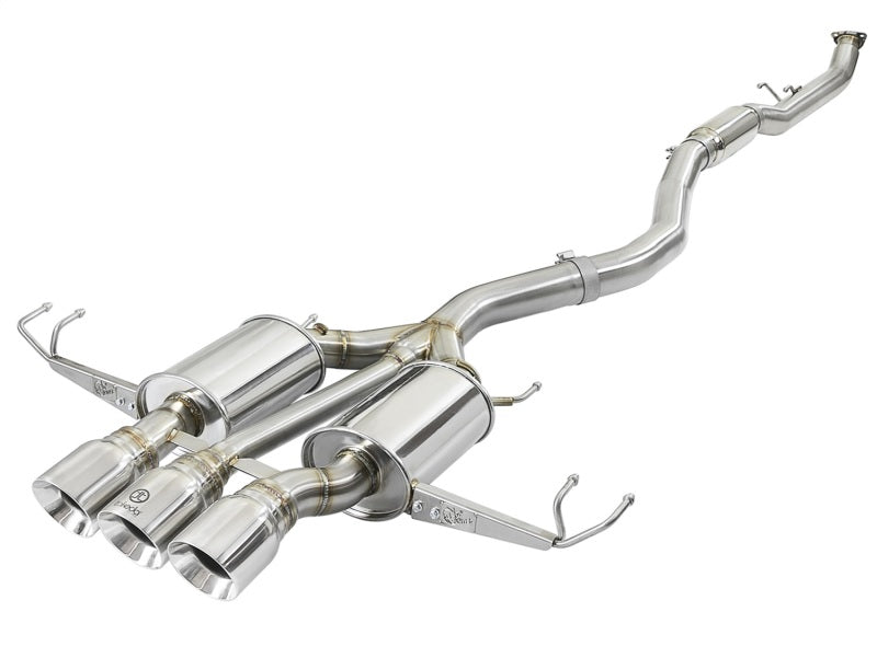aFe Takeda 3in 304 SS Cat-Back Exhaust w/ Tri-Polished Tips 17-18 Honda Civic Type R L4 2.0L (t) Catback aFe