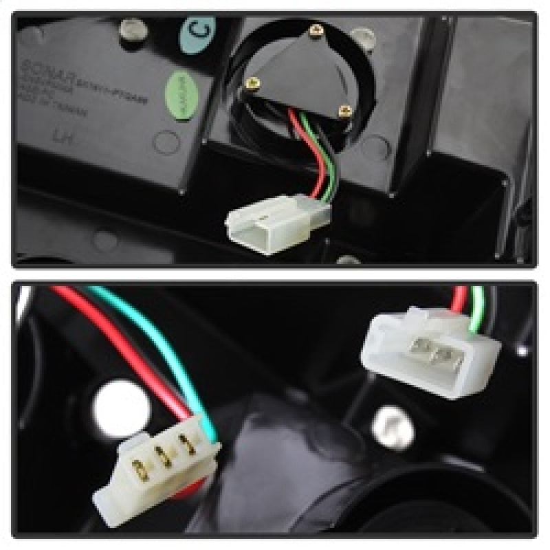 Spyder Pontiac Grand AM 99-05 LED Tail Lights Black ALT-YD-PGAM99-LED-BK Tail Lights SPYDER