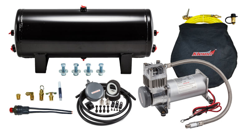 Kleinn Air System w/ 150 PSI Waterproof/ 100 Percent Duty Cycle Air Compressor / 3.0 gal Air Tank Horns Kleinn Air Horns