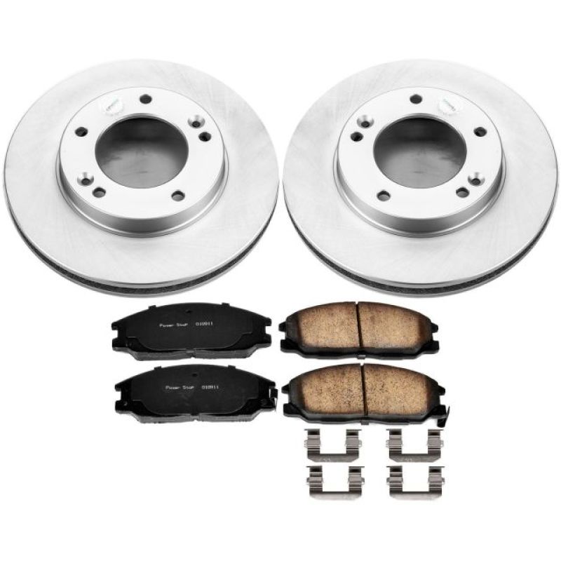Power Stop 03-06 Kia Sorento Front Z17 Evolution Geomet Coated Brake Kit Brake Kits - Performance Blank PowerStop