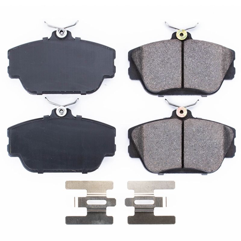 Power Stop 95-99 Ford Taurus Front Z17 Evolution Ceramic Brake Pads w/Hardware Brake Pads - OE PowerStop