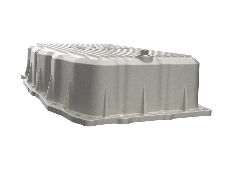 aFe 20-26 GM Trucks L6 3.0L Transmission Pan - Raw / Machined Fins Diff Covers aFe