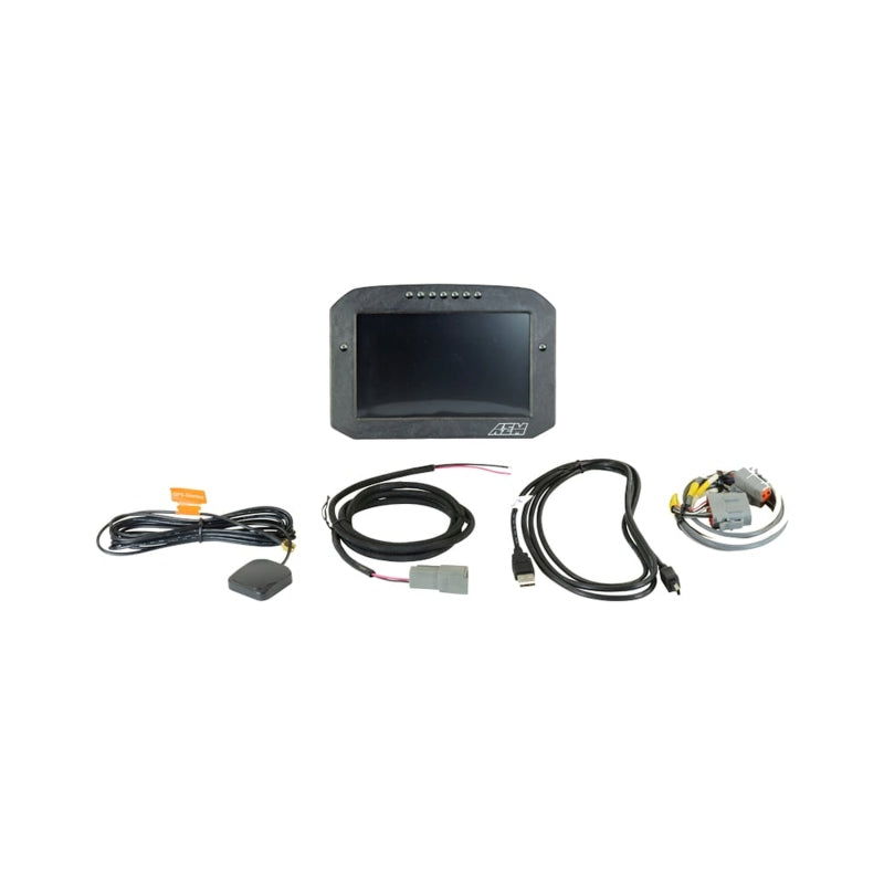 AEM CD-7G Carbon Flush Digital Dash Display w/ Internal 20Hz GPS & Antenna Gauges AEM