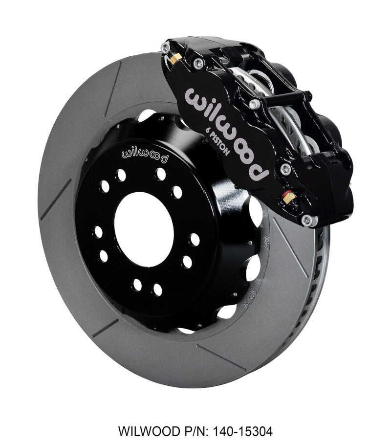 Wilwood Narrow Superlite 6R Front Hat Kit 14.00 63-87 C10 w/ Wilwood Pro Spindles Big Brake Kits Wilwood